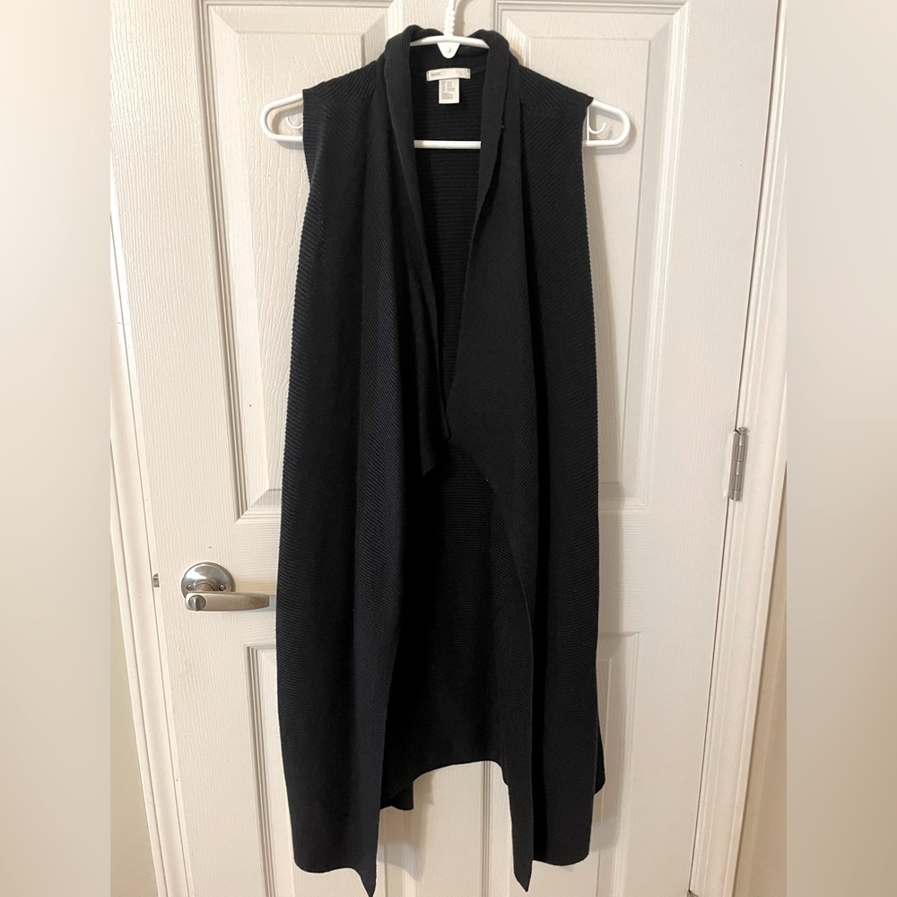 Drapey black sweater vest